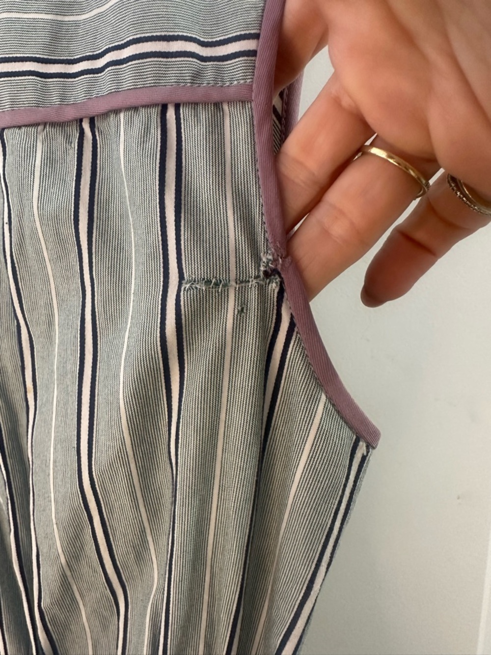 Aknvas Green & White Striped Pleated Midi Dress Size M Designer Retail $695 - Picture 12 of 12